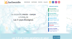 Desktop Screenshot of concienciabio.com