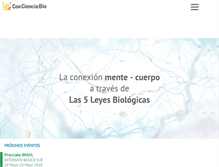 Tablet Screenshot of concienciabio.com